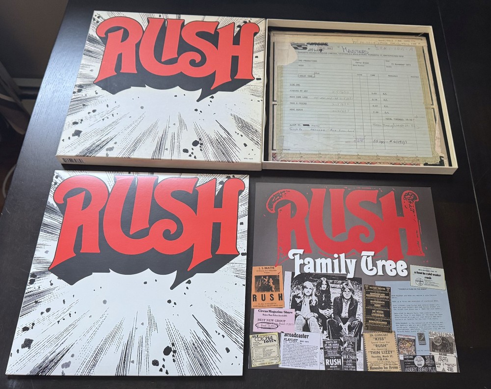 Rush self-titled ST black vinyl lp anthem moon records 2014 40th Anniversary