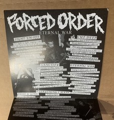 FORCED ORDER Eternal War 7″ Vinyl 1st Press-Fury Minority Unit Twitching Tongues