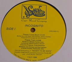 Incognito 12″ Freeze Train 1984 Capri Records Still in Shrink Electro