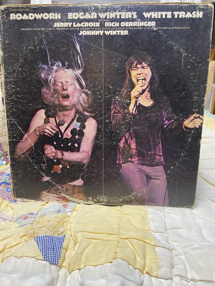 Edgar Winter’s White Trash Roadwork Epic 1972 Rick Derringer Vintage Vinyl