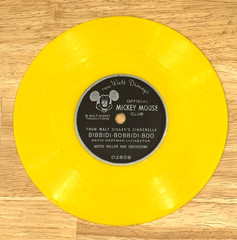 Walt Disney’s Cinderella Bibbidi Bobbidi Boo Mickey Mouse Club 45 Record 1956