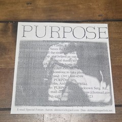 PURPOSE What’s In Worth 7″ RED VINYL Limited #126/200 NJHC Special Forces 1997