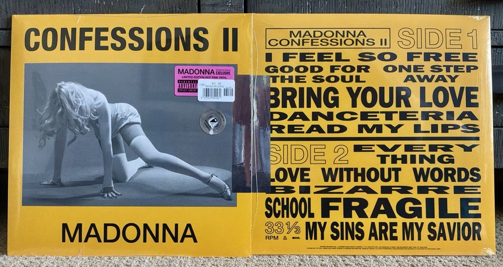 Madonna Confessions 2 Hot Pink Vinyl Sealed Mint New Hype