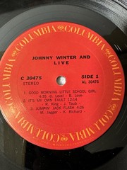 Johnny Winter And ~ LIVE ~ Vinyl LP record ~ 1971 Columbia Records C 30475