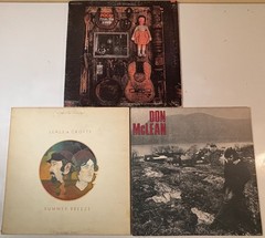 SEALS & CROFTS-SUMMER BREEZE /POCO-INSIDE/DON MCLEAN VINYL 3 LP LOT 70’s ROCK VG