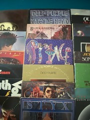 Vintage Lot Of 40 Rock Albums Styx, Ac-dc, Queen,Bto,greatful Dead Etc