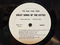 249: “New York Times Great Songs of the Sixties” 33 1/3 RPM 10″ Demo – SCARCE!