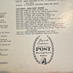 Hollywood Records All Star Cast Musical Comedy Operetta Vol 1 12″ LP 33 Hi-Fi
