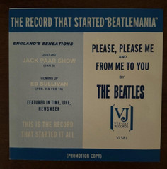 SLEEVE THE BEATLES PROMO VJ 581 PLEASE PLEASE ME