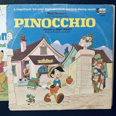 7 Disneyland Records Walt Disney Vinyl Bambi Winnie Pooh Pinocchio Mickey Peter