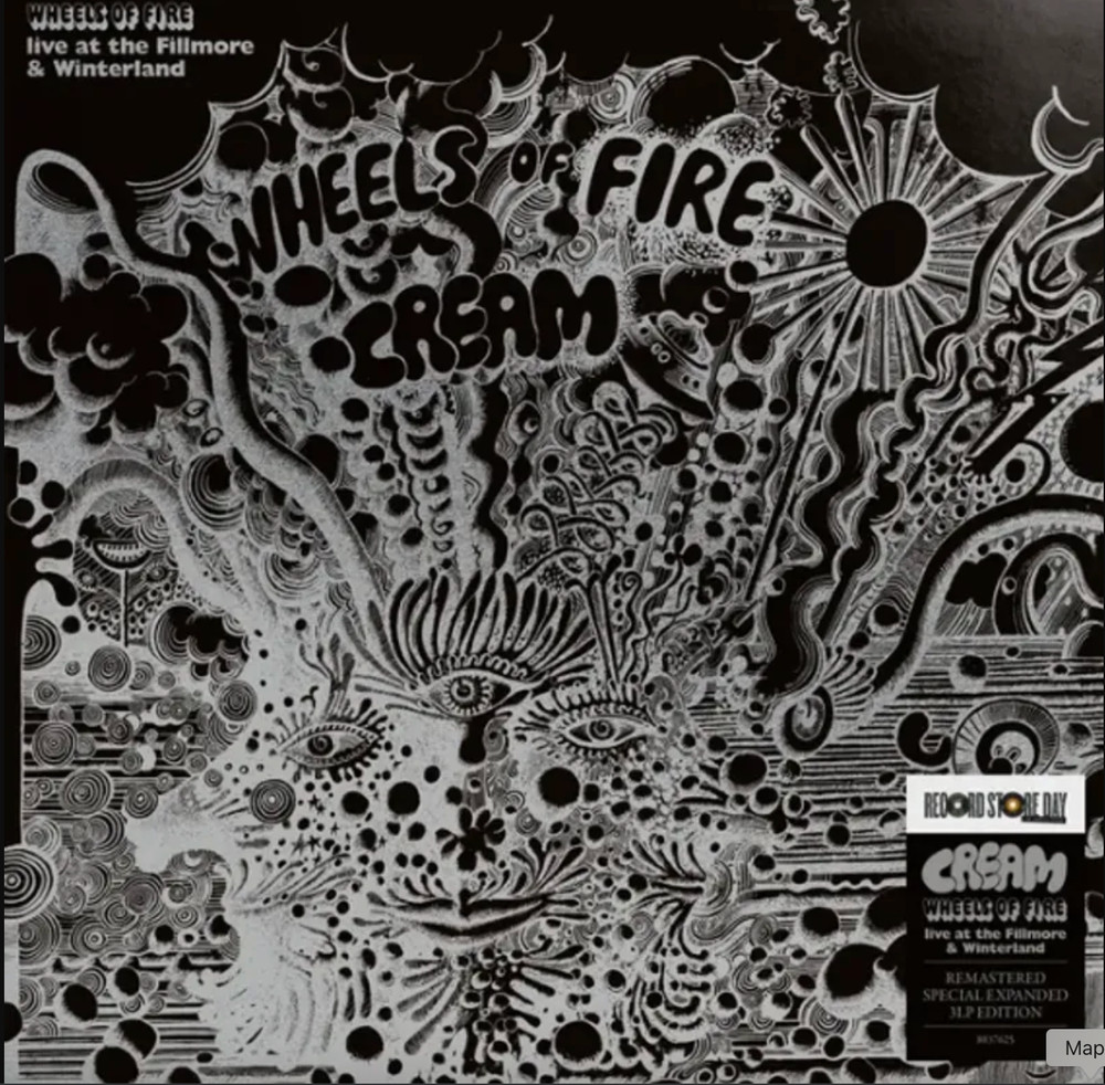 Cream – Wheels Of Fire: Live At The Fillmore 3 x Vinyl Lp RSD 2026 NEW /MINT