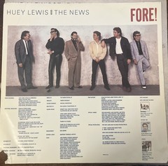 Huey Lewis And The News Fore! Vintage Vinyl LP 1986 Chrysalis Record OV-41534