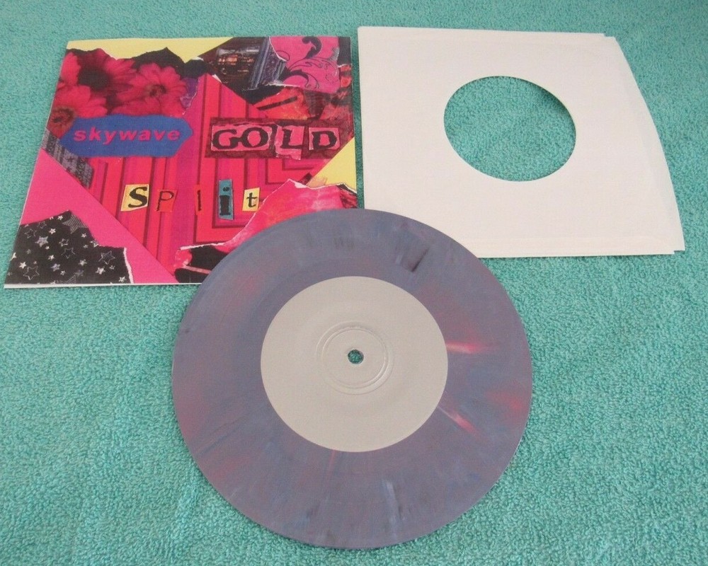 Skywave / Gold Split Purple Colored 7 inch 45 RPM Vinyl Record