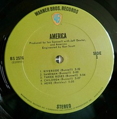 America America Vinyl Lp Warner Bros #BS-2576 1971 1st Press CSM Original Cover