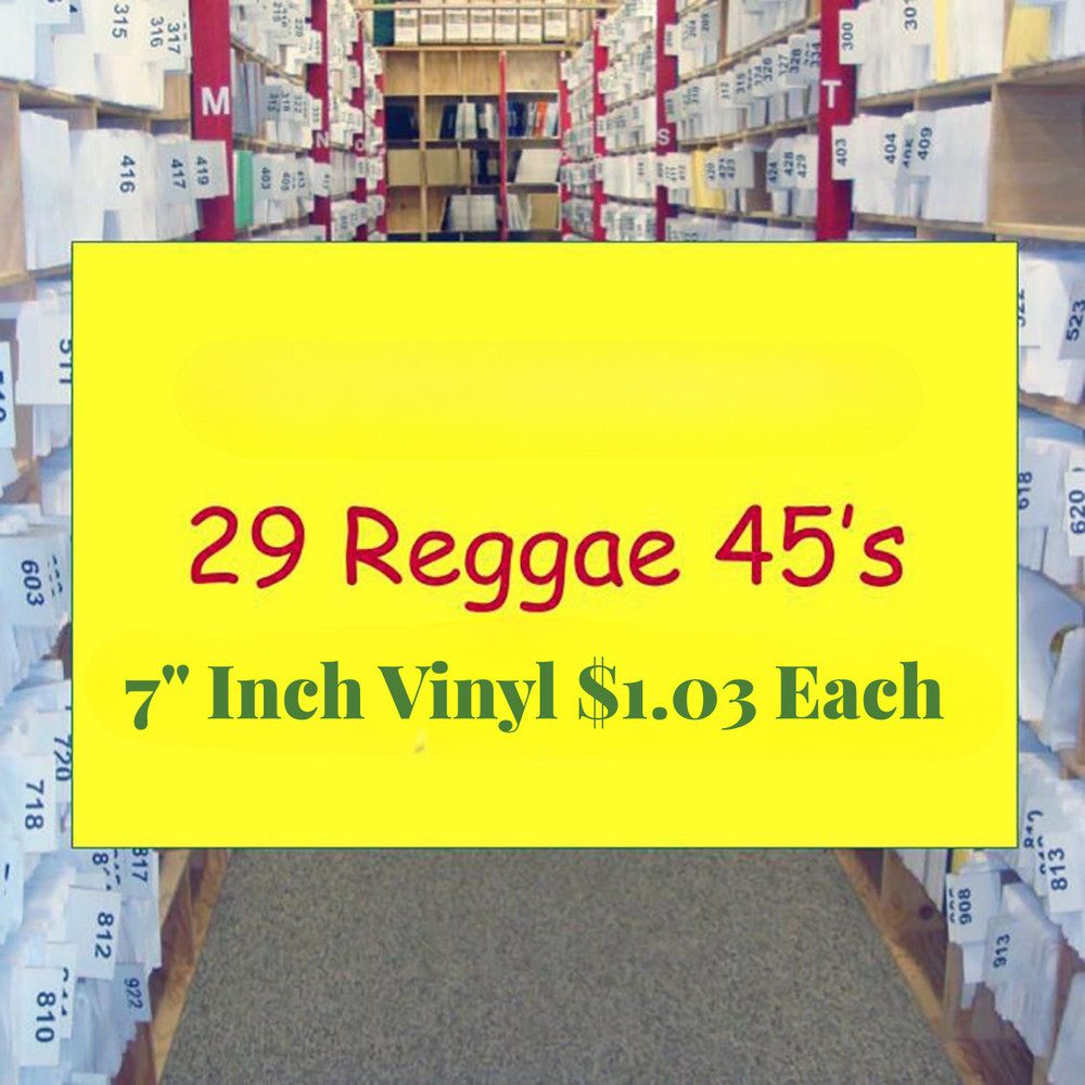 Reggae Vinyl Lot 29 New 7″ 45s Mikey Melody, Bobo Desert, Natty King, King David