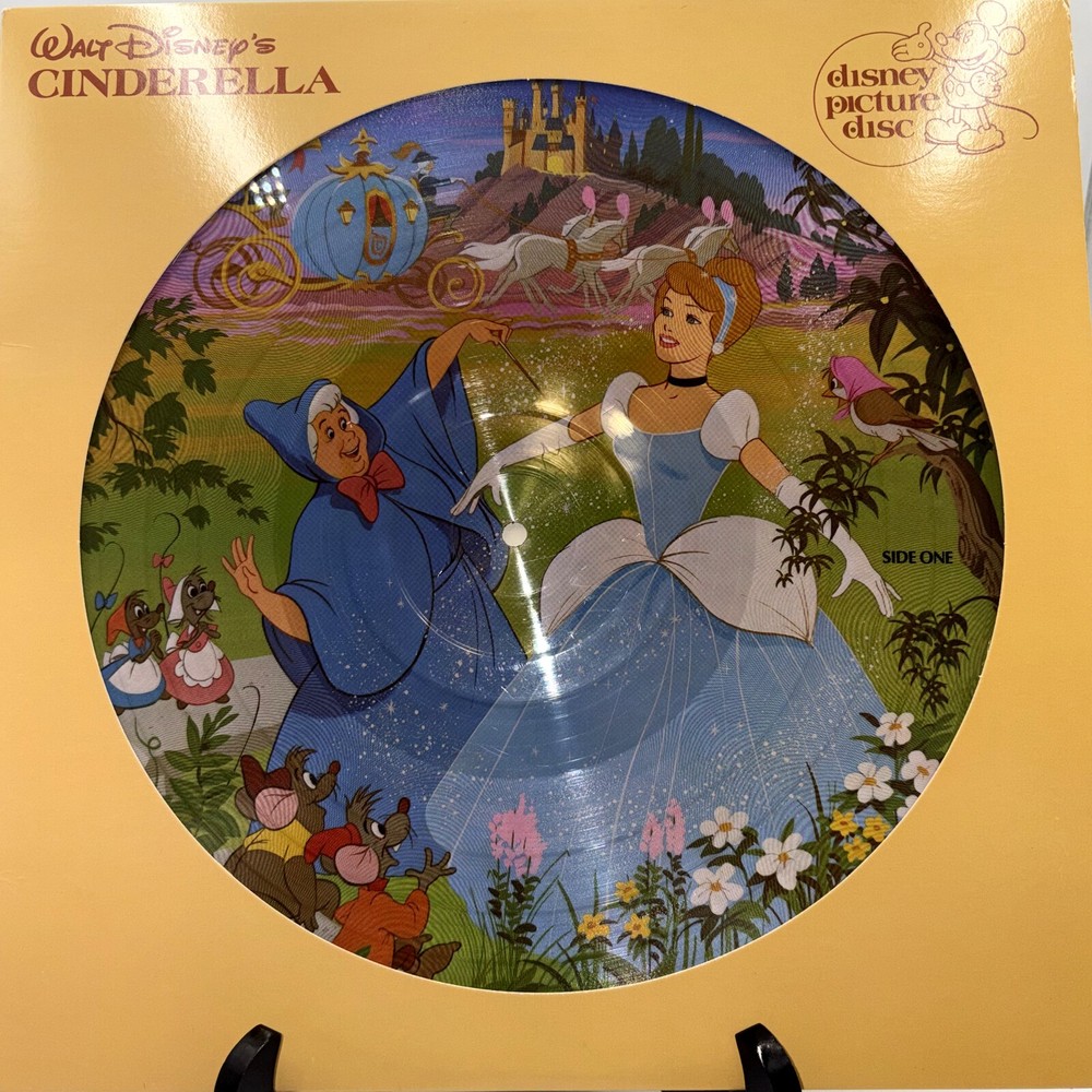 Disney Cinderella Picture Disc & Nathaniel the Grublet LP Record Lot