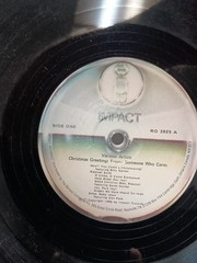 Christmas Greetings Vinyl Record Album from someone who really cares 1986 Impact