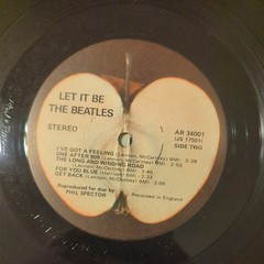 Beatles Let It Be Vinyl Record AR 34001 1970 Red Apple Label