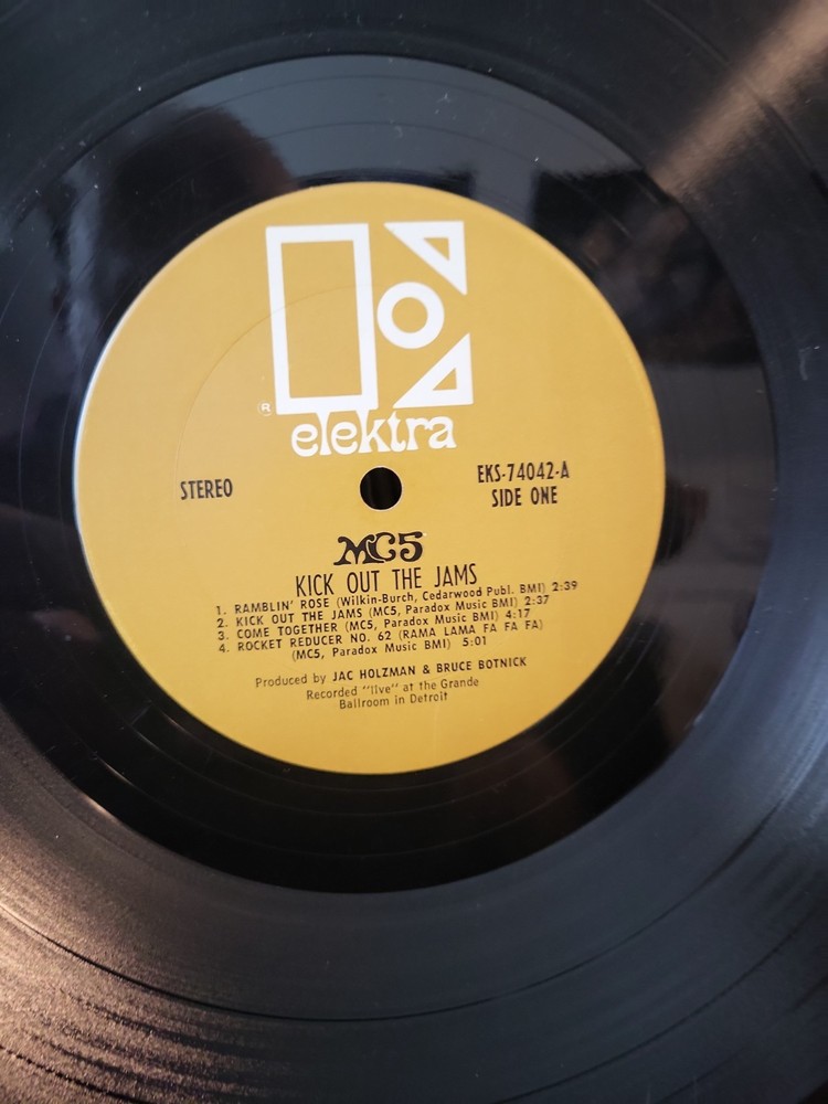 MC5 Kick Out The Jams 69′ LP EKS-74042 1st Brown Label GATEFOLD Censored No Line