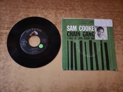 SAM COOKE HAND SIGNED WITH FELT MARKER SEE NOTES 1960 VG+ Sam Cooke Chain Gang45