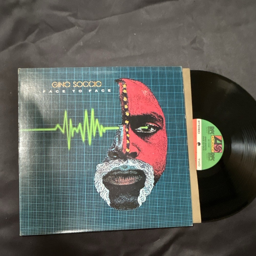 Gino Soccio Face To Face RFC Records 12″ Black Vinyl LP 33 RPM Cardboard