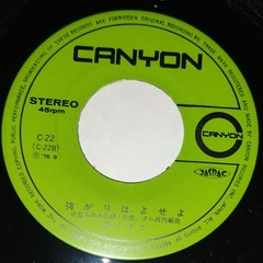 Canyon 研ナオコ あばよ 7″ 45RPM Stereo Pop Vinyl Single Paper Sleeve 1976 C-22