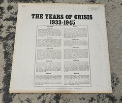 The Years of Crisis 1933–1945 WWII Various Artists Vinyl LP VG+ Columbia