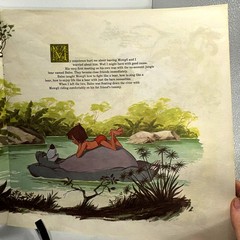 Walt Disney The Jungle Book Disneyland 3948 LP & Illustrated Book 1967