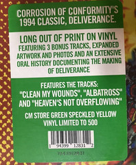 CORROSION OF CONFORMITY Lot Sale Deliverance & Blind LP Ltd Ed Colored Vinyl NEW