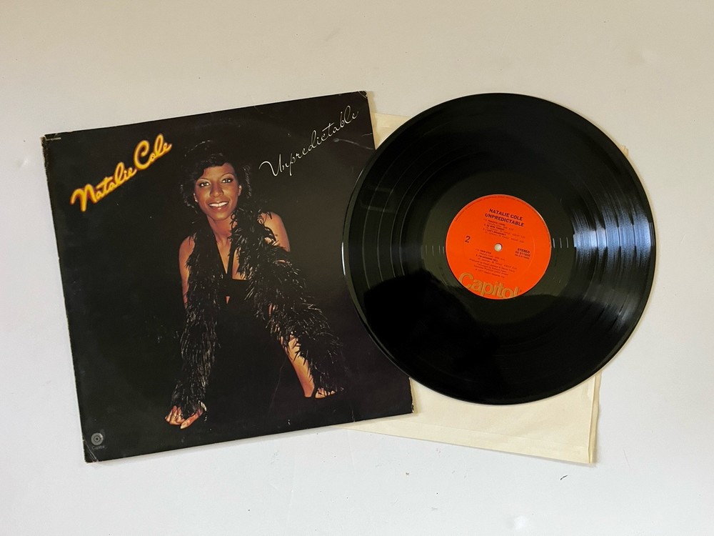 NATALIE COLE UNPREDICTABLE 1977 LP Capitol SO 11600 Hype Vinyl Record