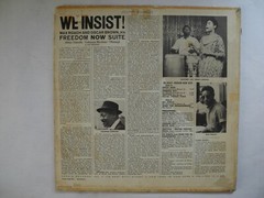 MAX ROACH We Insist! – Freedom Now Suite LP 1961 US Candid VG(+) Abbey Lincoln