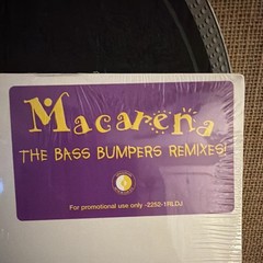 Los del Rio Macarena (The Bass Bumpers Remixes) 12″ Promo Vinyl Ariola 1996