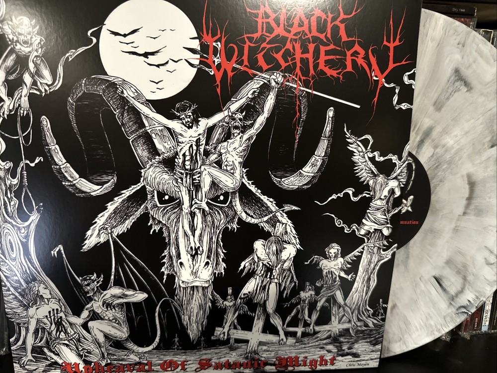 Black Witchery – Upheaval Of Satanic Might LP 2022 Osmose [Silver Marble] NEW