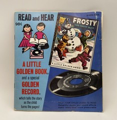 Frosty The Snowman Read Hear A Little Golden Book Vinyl And Book (Not Tested)