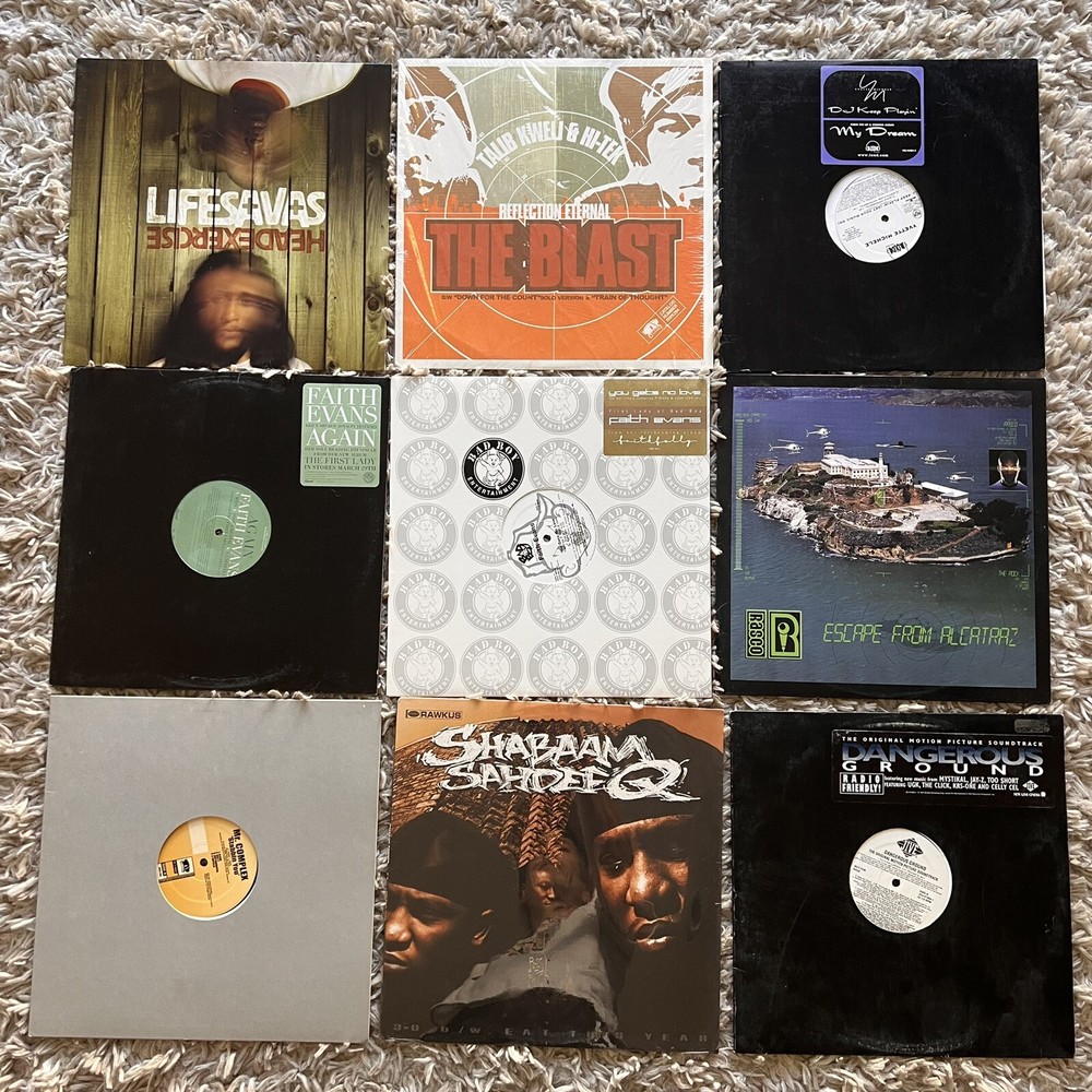 Lot of 30 Hip Hop Rap 12” 80s 90s 2000s Large Professor Keith Murray Rza Talib