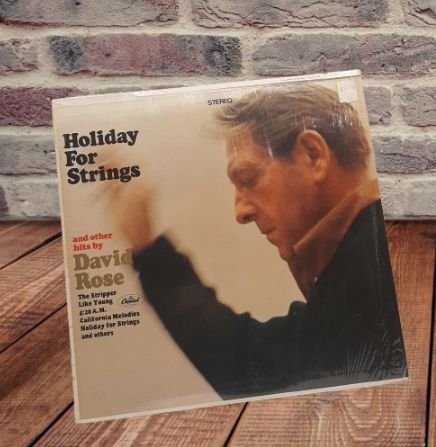 David Rose – Holiday For Strings LP Record 1960 Capitol Stereo Easy Listening