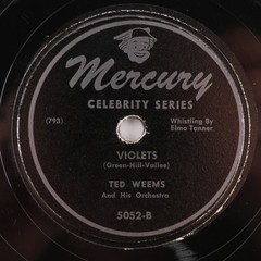 Ted Weems Peg O’ My Heart / Violets 1947 10″ 78 rpm Shellac Record Mercury 5052