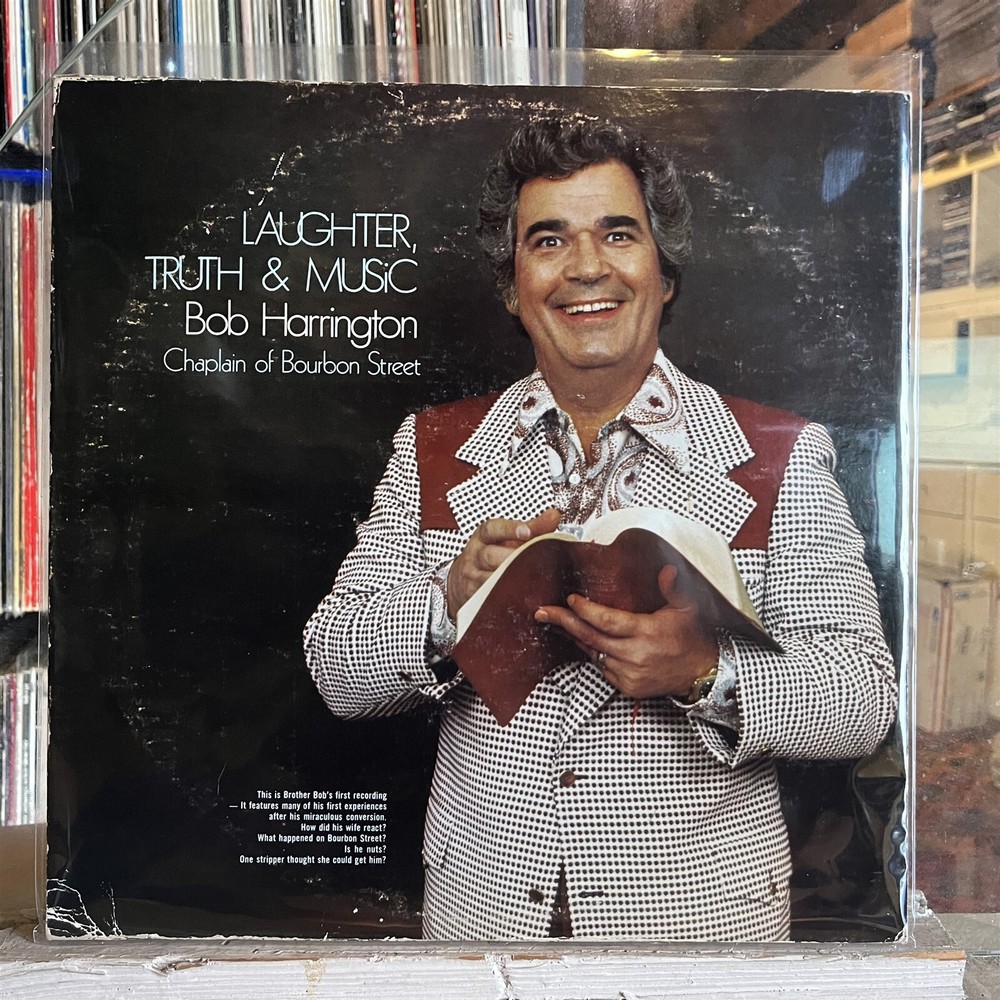 [RADIO/SPOKEN WORD]~EXC LP~BOB HARRINGTON~Laughter, Truth & Music~[1975~WORLD RE