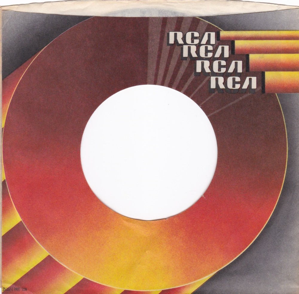 1974 RCA RECORDS LABEL #55 ORANGE/GRAY 7″ 45 RPM Original Record Company Sleeve