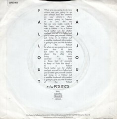 DATA ~ Fallout ~ Original 1980 UK Bellaphon label 2-track 7″ vinyl single in p/s