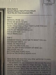 Gene Autry – “Gene Autry’s Country Music Hall Of Fame Album” – CS 1035 EX/G+