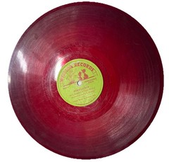 Rare Collectible Vinyl Story Julie Marvin PINOCCHIO 10″ 78 RPM Translucent Red