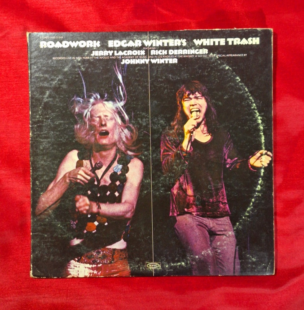 Edgar Winter’s White Trash- Roadwork 1972 Double LP Vinyl KEG31249 PLAYS GREAT