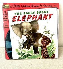 Lot of 7 Vintage Childrens Book and Record Sets 1970s Disney Little Golden
