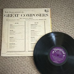 Disneyland Walt Disney The Great Composers 1961 ST-3915 12″ Vinyl LP 33RPM