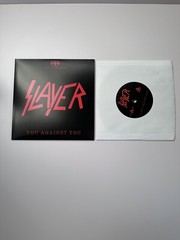 SLAYER You Against You 7″ RED MARBLED PROMO Vinyl Single 2016 RARE Etched