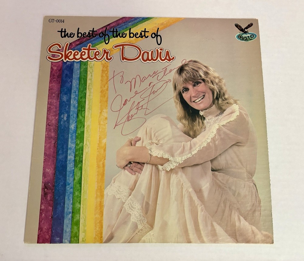 Skeeter Davis Lp The Best Of The Best Of On Gusto – Signed Very Good