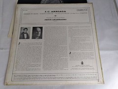J.C. ARRIAGA NM Symphony in D Nonetto-Overture Arambarri Madrid Columbia ML-5464