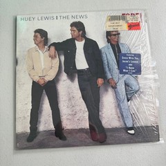 HUEY LEWIS & THE NEWS – FORE! Vinyl OG shrink wrap dual hype stickers VG++