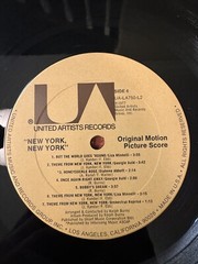 New York, New York Original Film Score LP Record UA-LA750-L2 Minelli Deniro NM